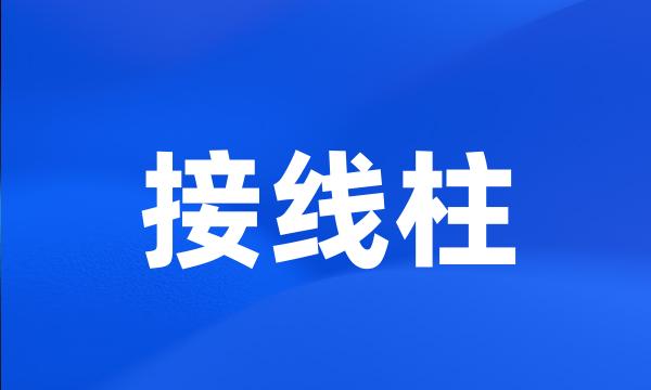 接线柱