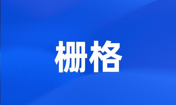 栅格