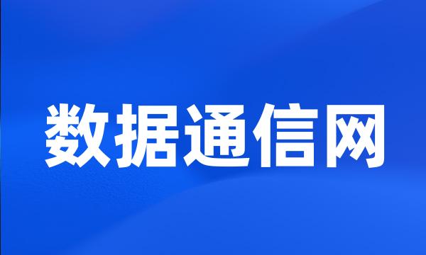 数据通信网